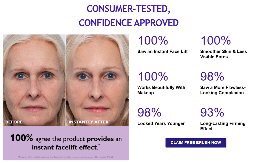 Instant Firming Temporary Face Tightener Easy-Wear Formula