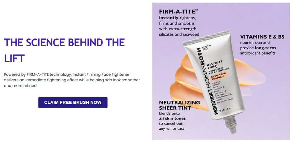Instant Firming Temporary Face Tightener Easy-Wear Formula